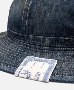Vintage Denim Fatigue Hat (Blue)