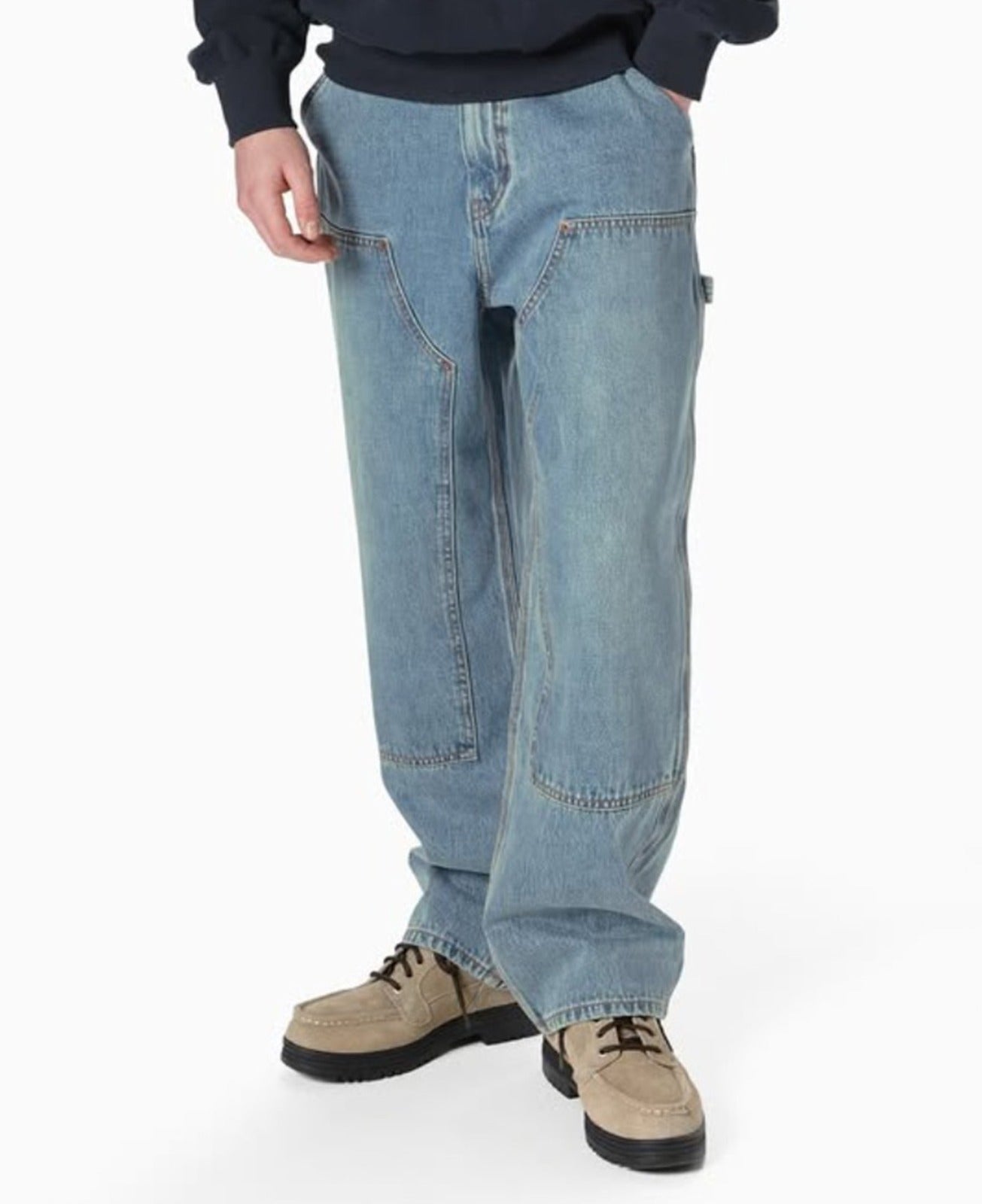 Denim Carpenter Pants (Navy)