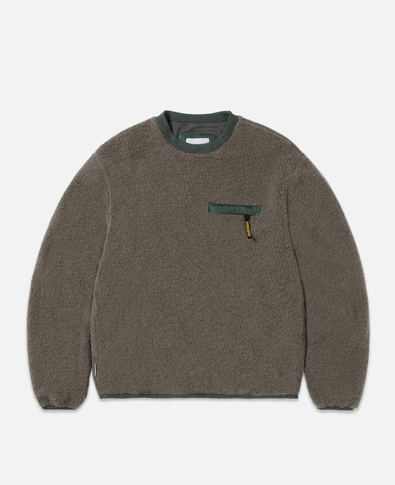 Gore-Tex Windstopper®  Wool Fleece Crewneck (Grey)