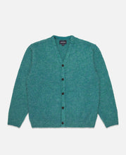 Hairy Knit Cardigan (Green)