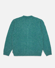 Hairy Knit Cardigan (Green)