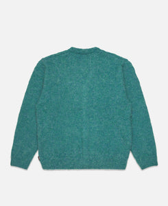 Hairy Knit Cardigan (Green)