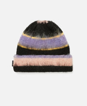 Striped Mohair Beanie (Black)