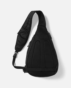 Washed Nylon Sling Bag (Black)