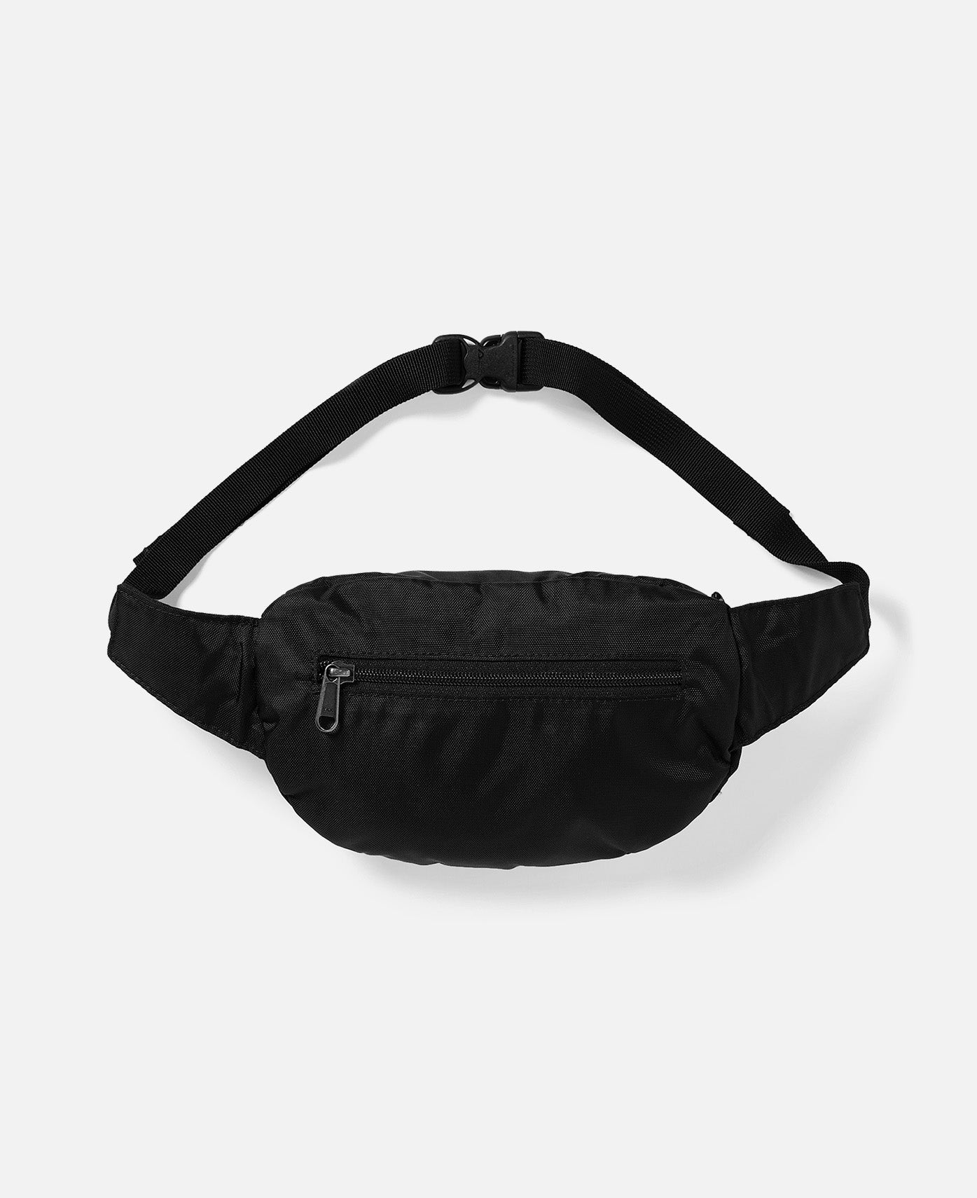 Washed Nylon Waist Bag (Black)