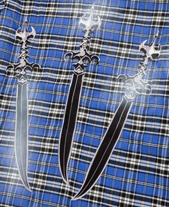 Arab Sword Flannel Shirt (Blue)