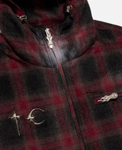 Arab Sword Flannel Zip-Up (Red)