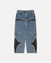 TC Leather Washing Denim Pants (Blue)