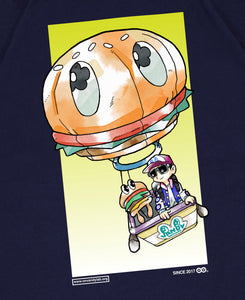 Anime Air Balloon T-Shirt (Navy)