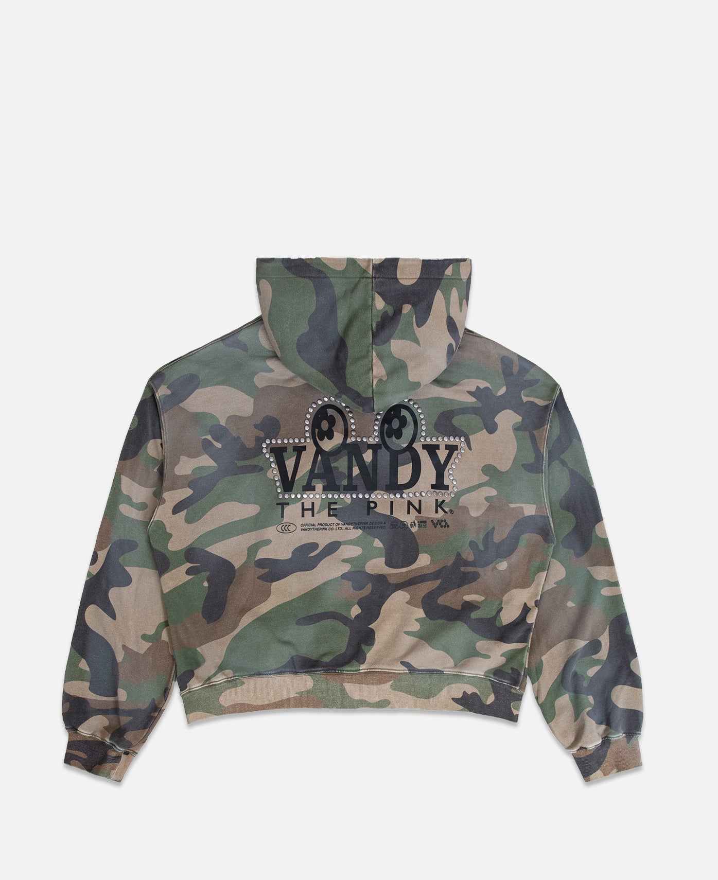 Studded Zip Up (Camo)