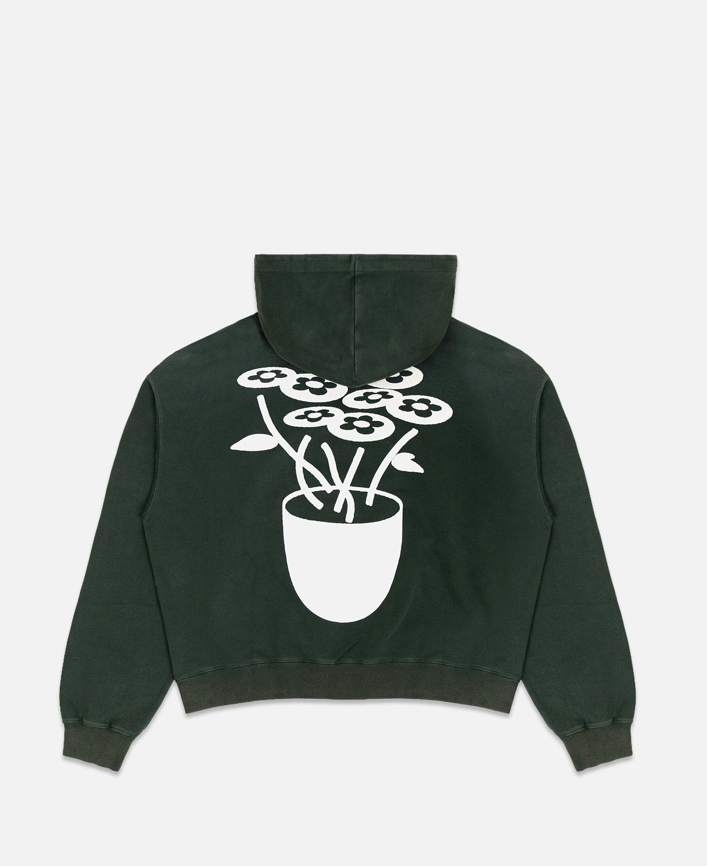 Cracked Flower Logo Hoodie (Green)