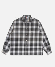 Flower Flannel Shirt (Grey)