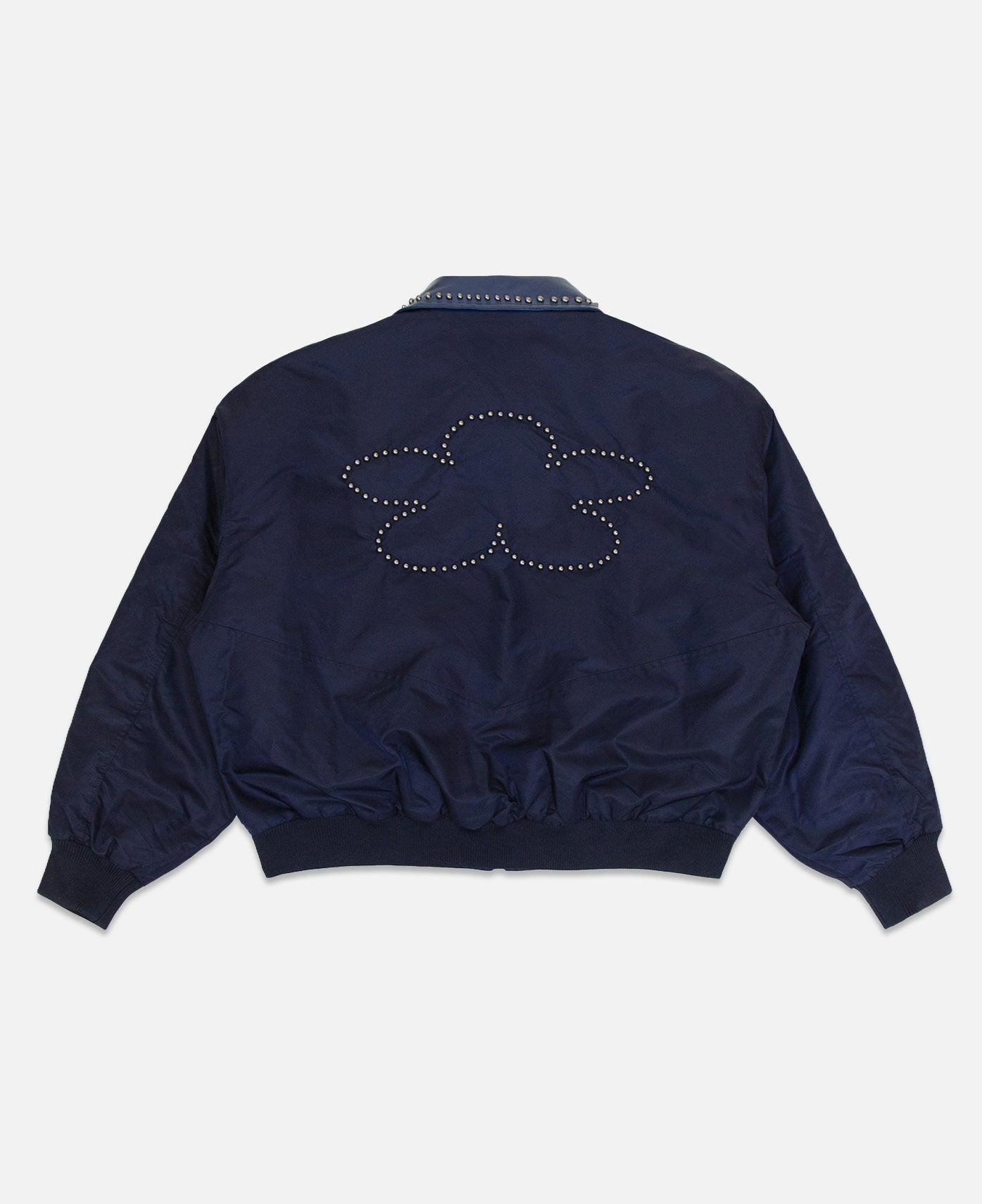 Nylon Bomber Jacket (Navy)