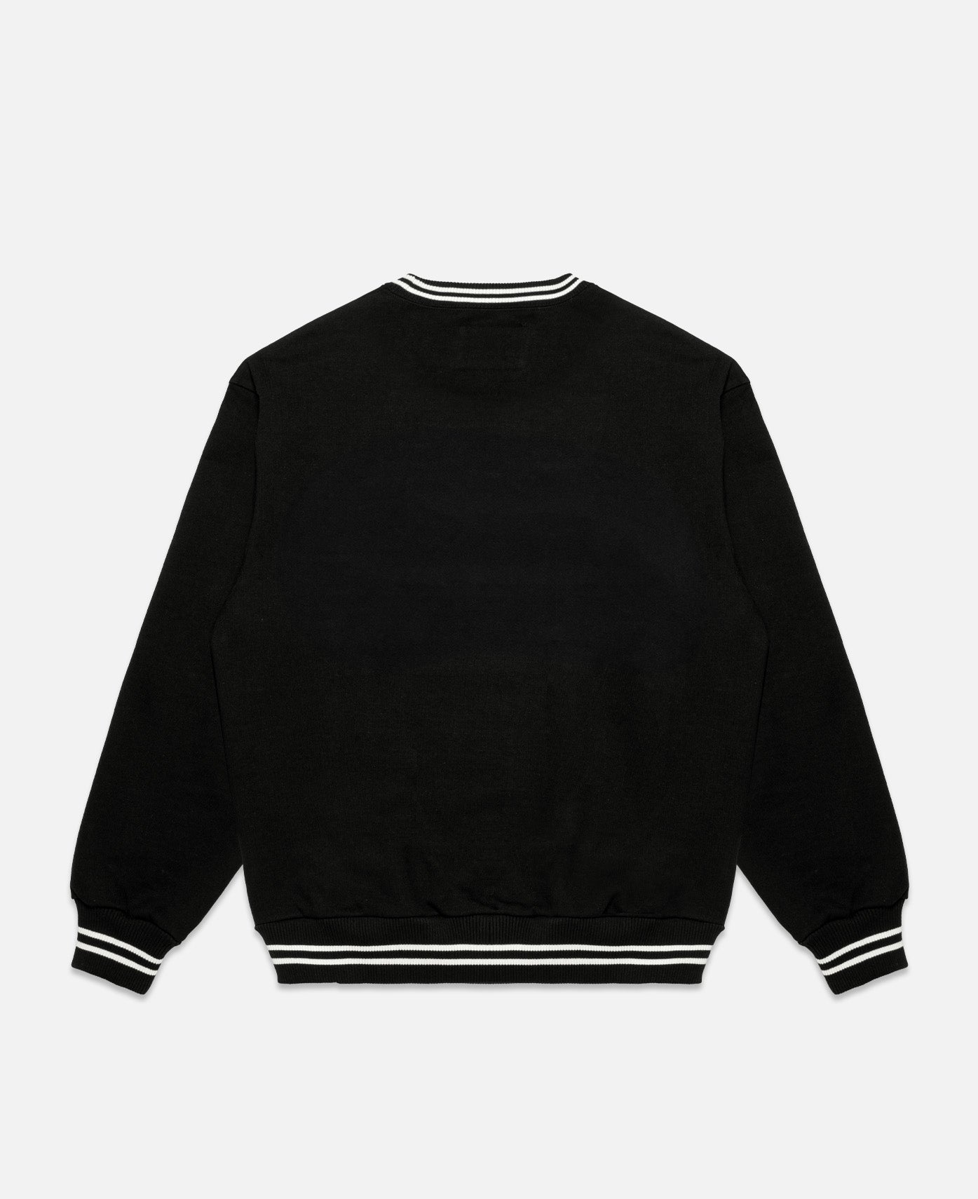 Heavy Weight Crew Neck Sweat Shirt (Type-1) (Black)