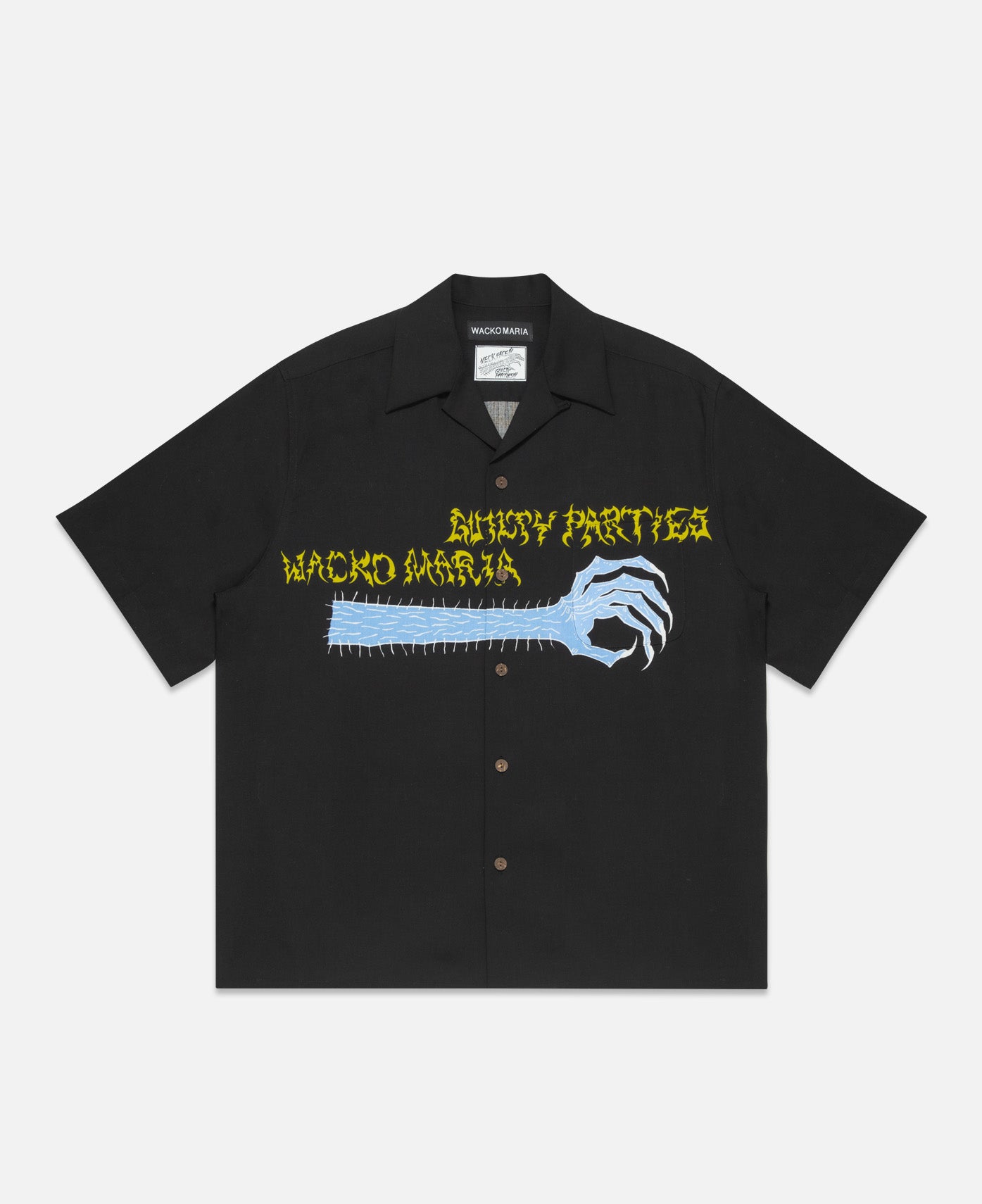 Neck Face S/S Hawaiian Shirt (Black)