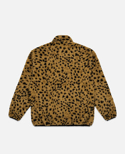 Reversible Leopard Boa Jacket (Beige)