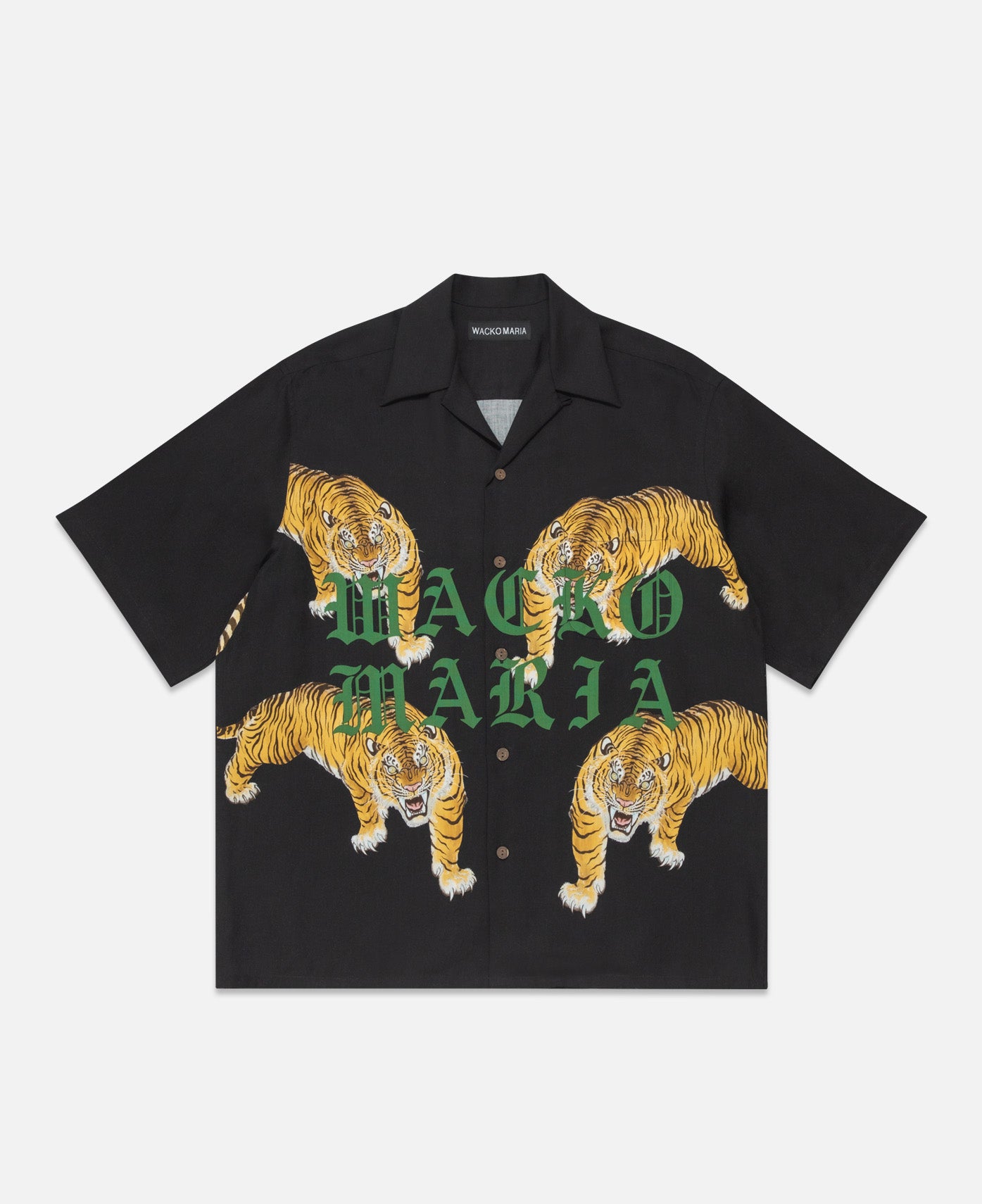 S/S Hawaiian Shirt (Type-7) (Black)