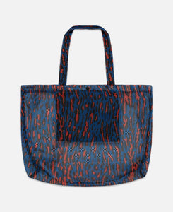 Speak Easy / Leopard Tote Bag (Blue)