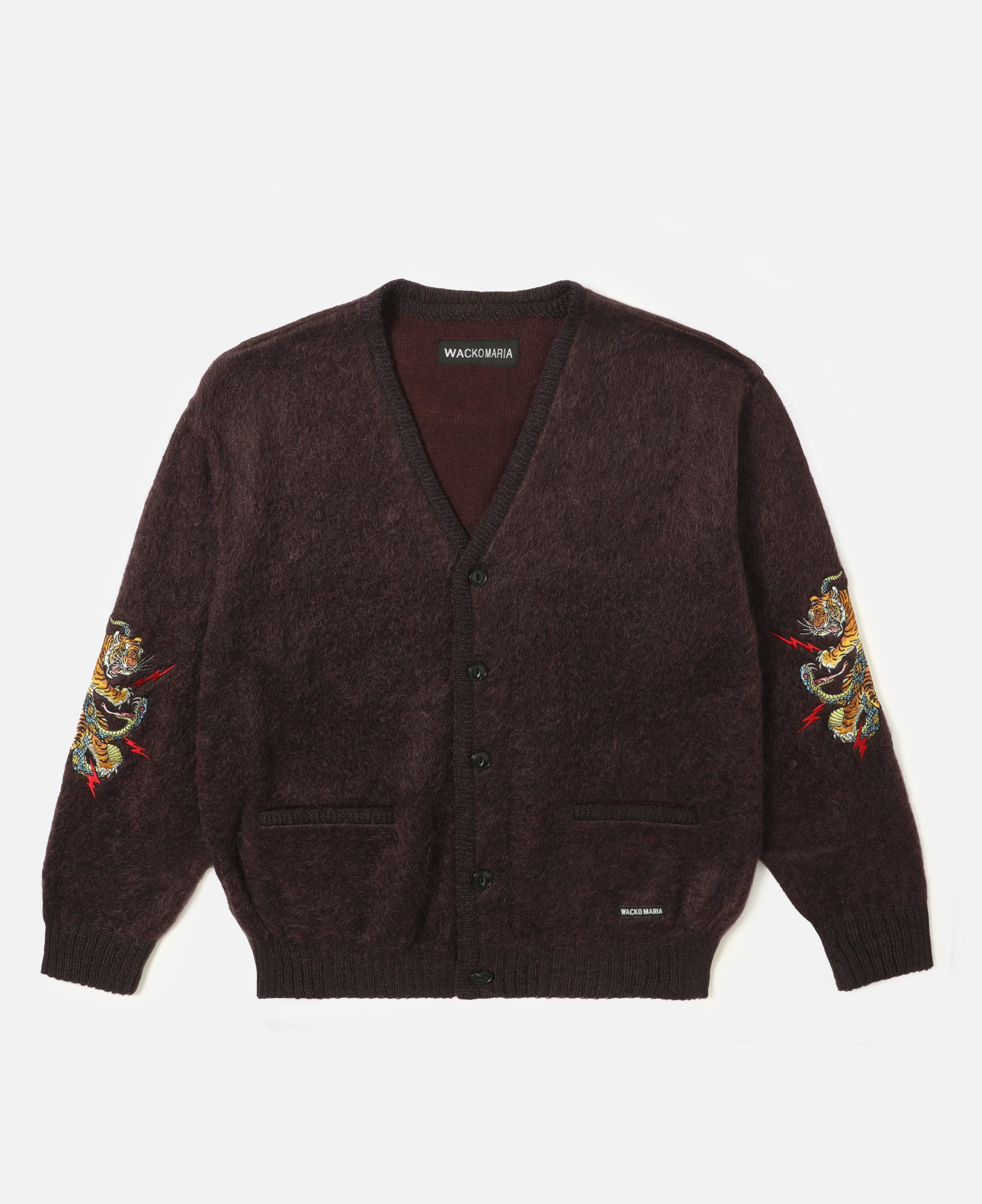 Wacko Maria X Tim Lehi Mohair Cardigan (Purple)