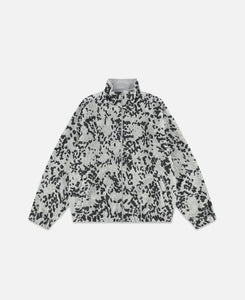 Reversible Leopard Fleece Jacket (Silver)