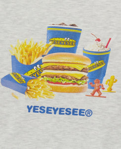 Y.E.S Burger Set Sweatshirt (Grey)