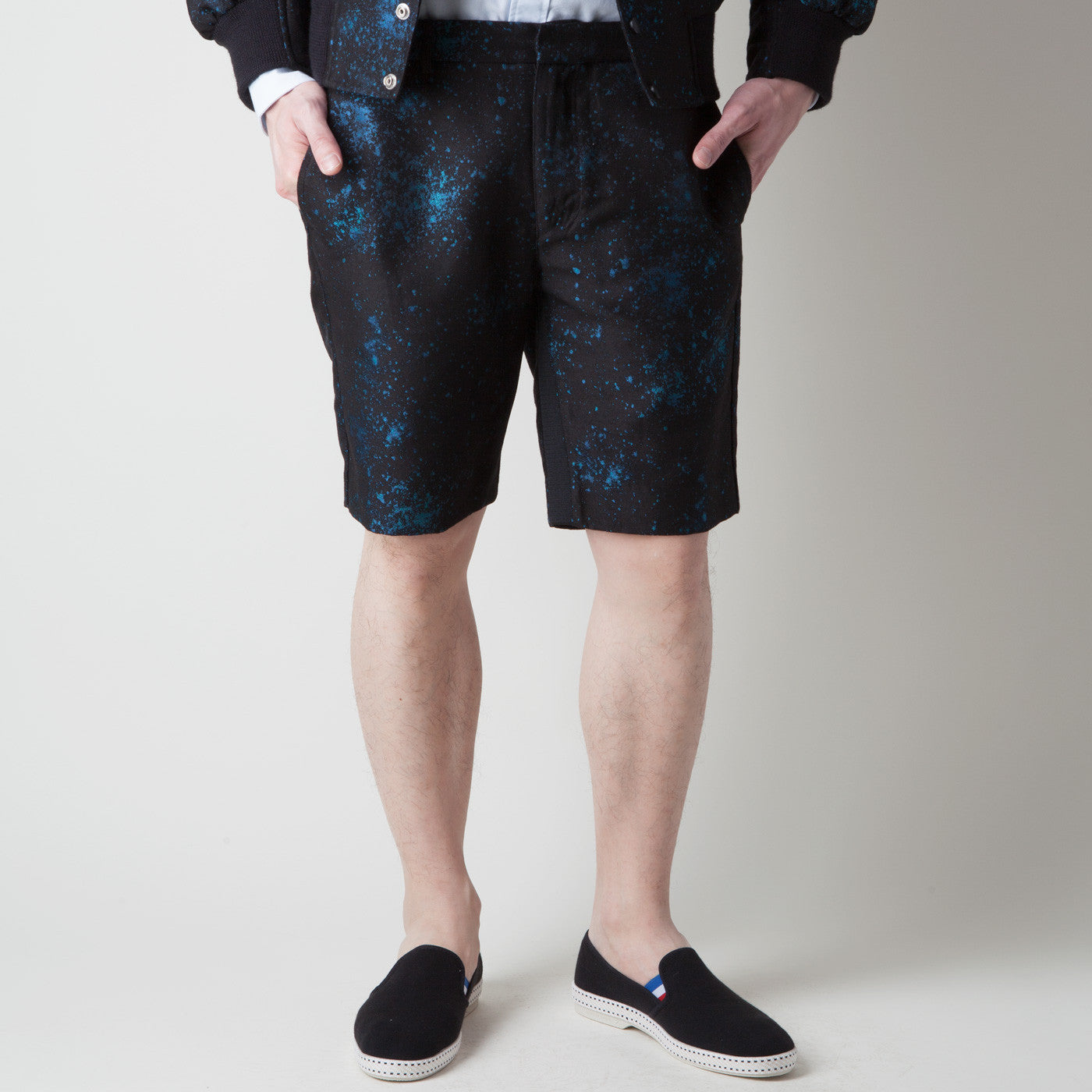 SPECKLE JACQUARD SLIM FIT SHORT