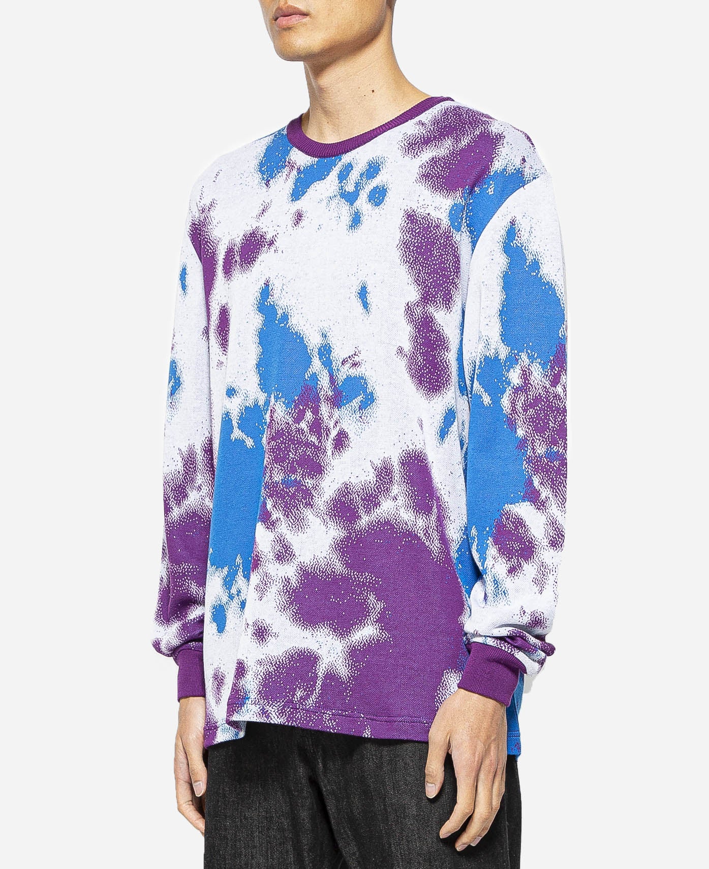 Marble Tie-dye JQ Sweater (Purple)