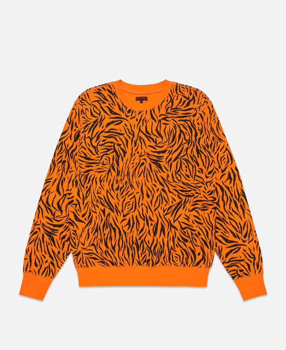 CLOT Tiger Stripe Sweatshirt (Orange)