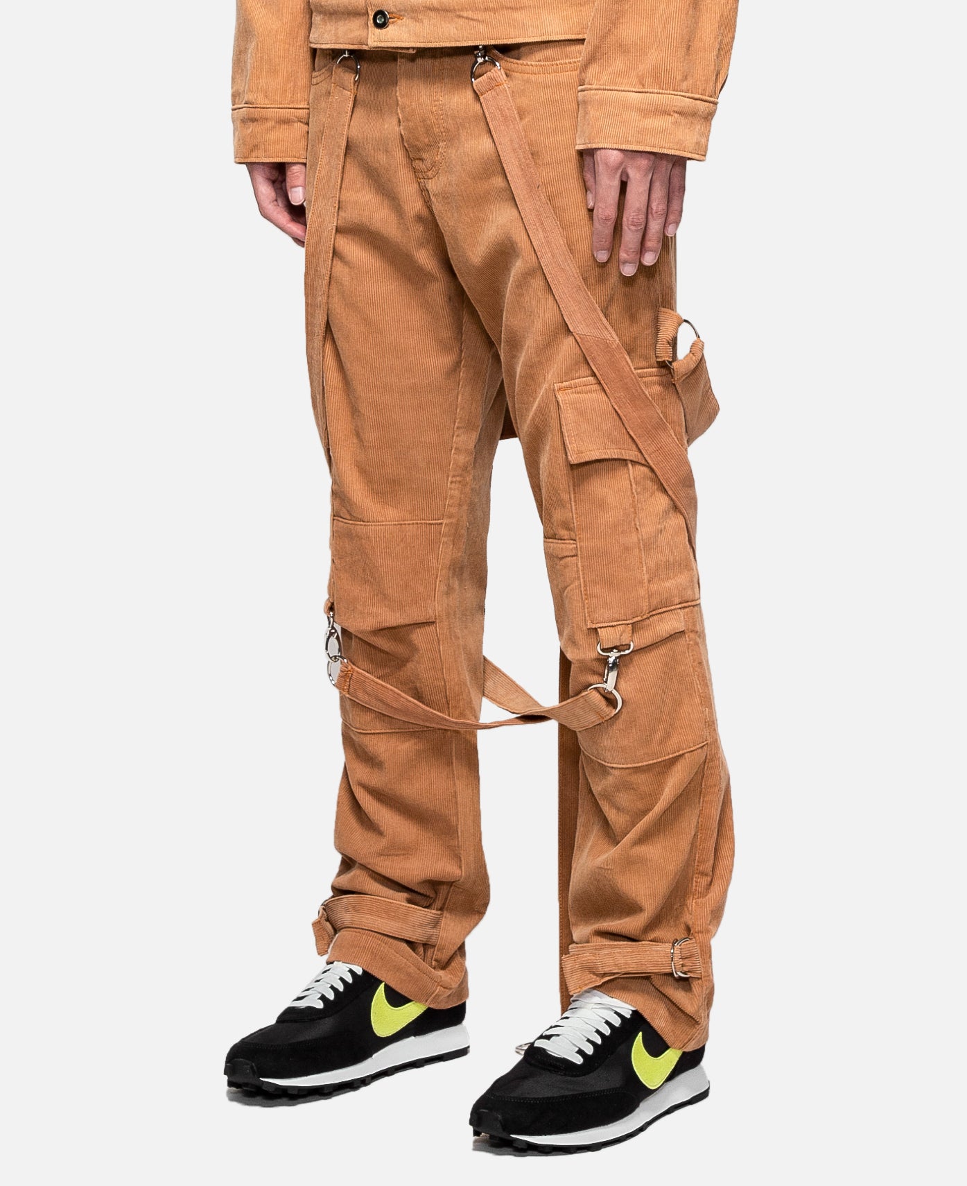Corduroy Crucifix Bondage Trouser (Brown)