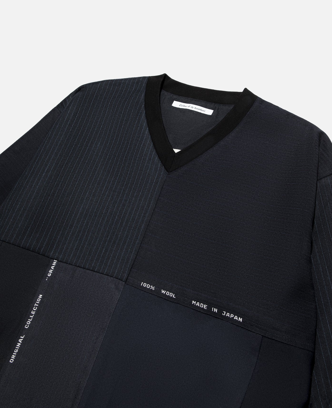 Dead Stock Wool Patchwork PO (Navy)