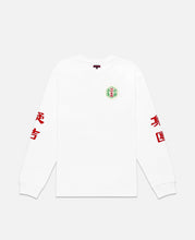 Lion Head Pattern L/S T-Shirt (White)
