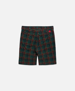 Check Relax Shorts (Green)