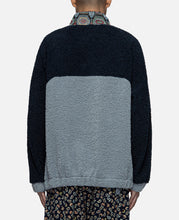 Contrast Collar Fleece (Blue)