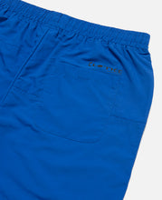 Nylon Panel Drawstring Shorts (Blue)