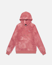 CLOTTEE Script Tie Dye Hoodie (Burgundy)