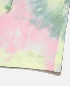 CLOTTEE Script Tie Dye Sweatshorts (Multi)