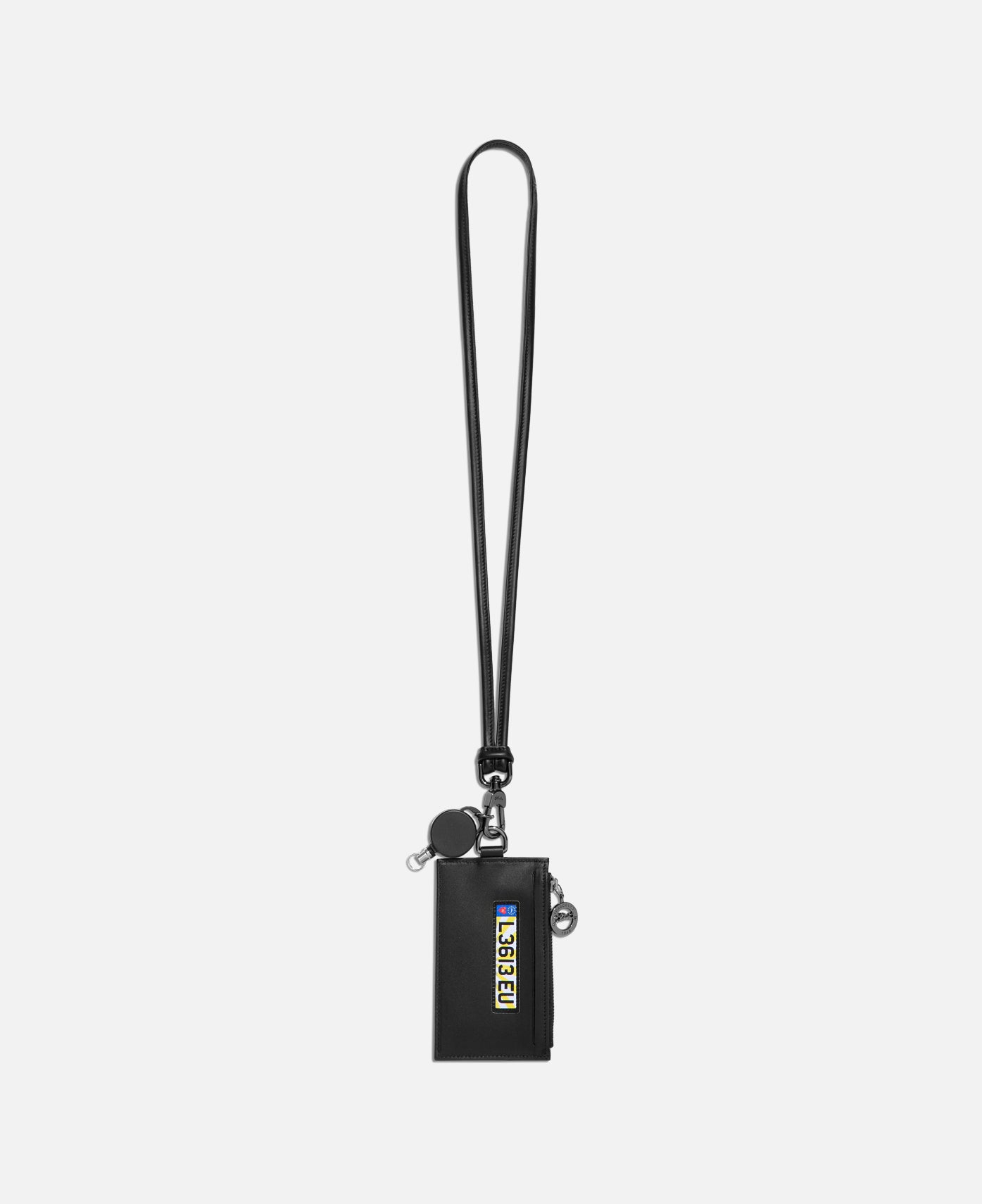 Coin Purse With Cord (Black)