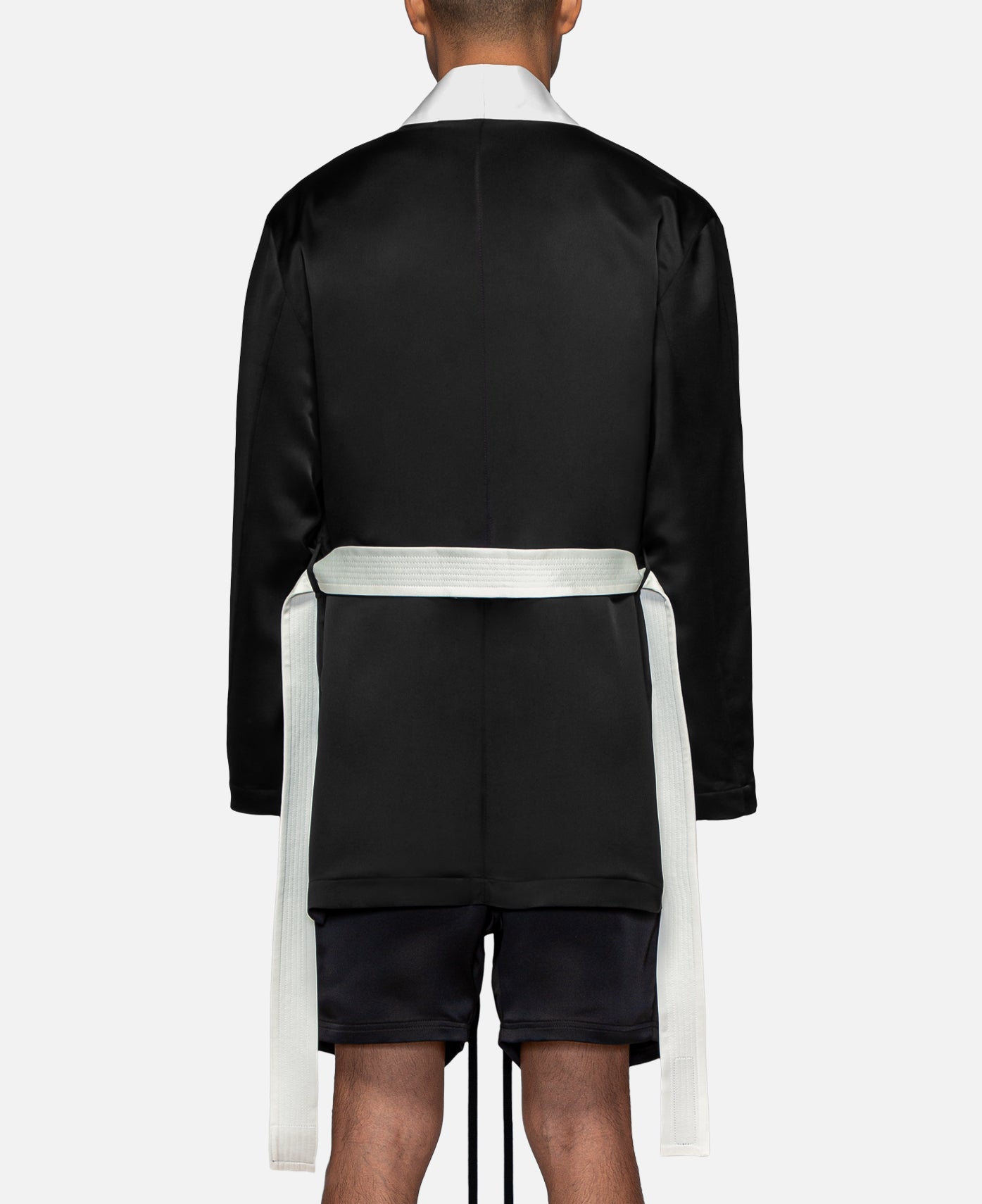 Satin Bathrobe (Black)