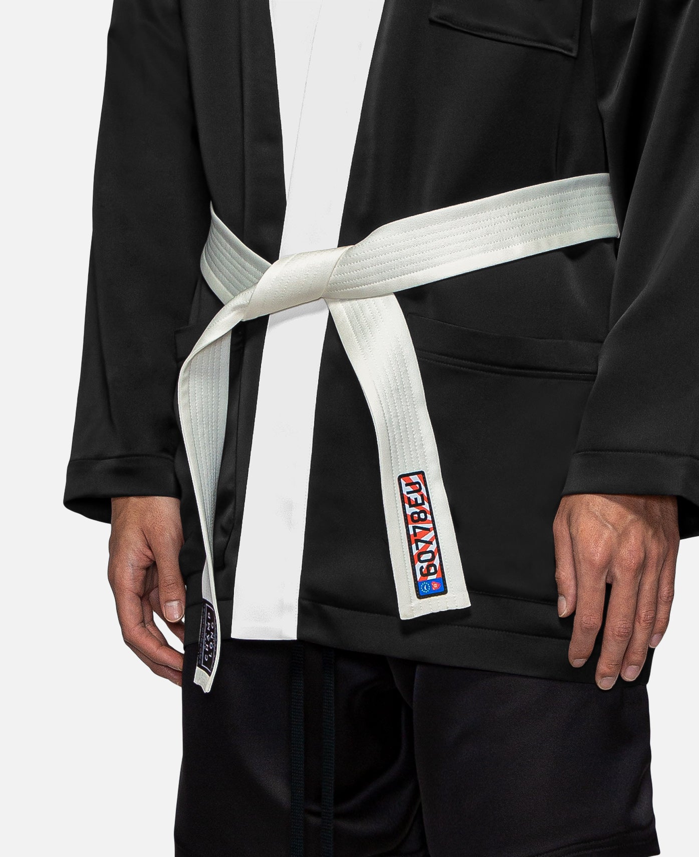 Satin Bathrobe (Black)