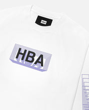 Grid Box Logo L/S T-Shirt (White)