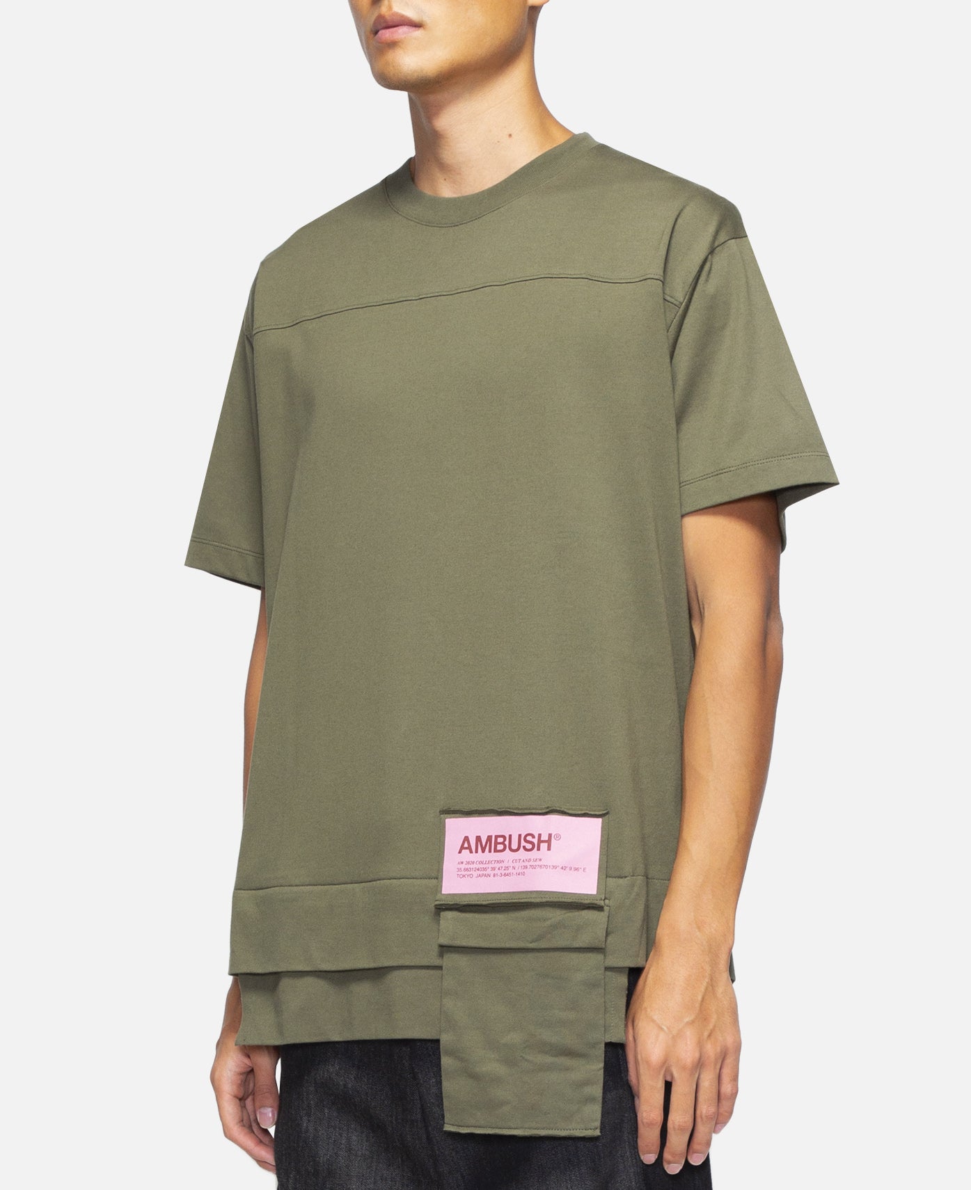New Waist Pocket T-Shirt (Olive)
