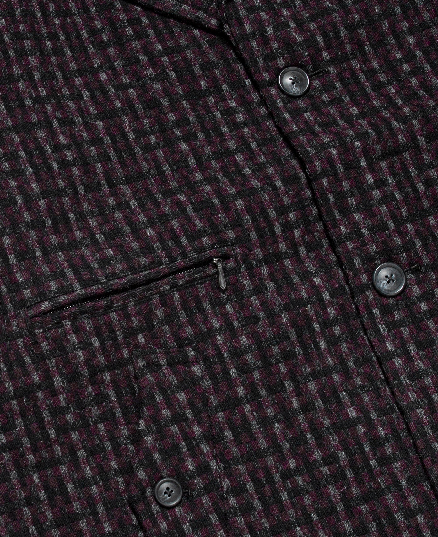 Needles Chester Coat - Wool Jacquard (Purple)