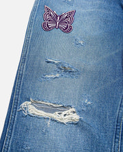 Papillon Patches Slim Jeans - 13oz C/L Denim / Distressed (Blue)