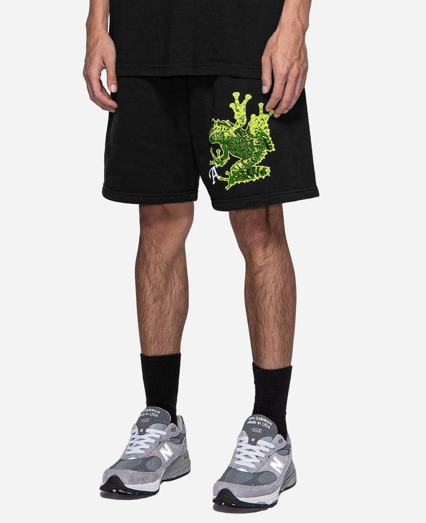 Frog Terry Shorts (Black)
