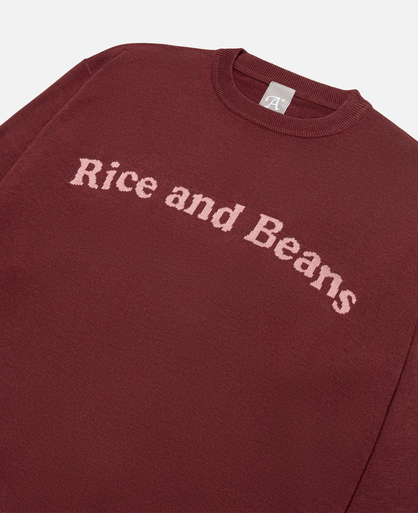 Rice And Beans Knitted Jumper (Burgundy)