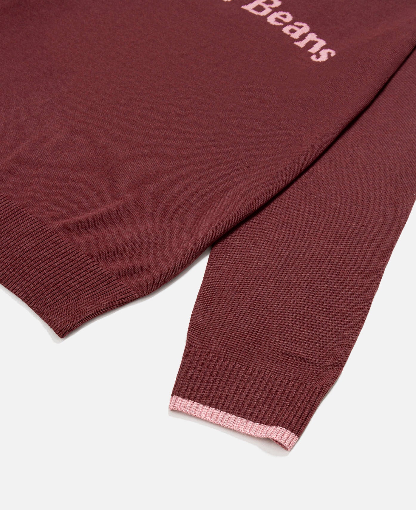 Rice And Beans Knitted Jumper (Burgundy)