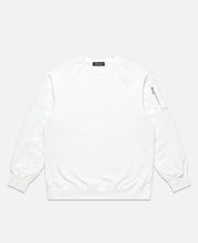 MA-1 Sleeve Crewneck Sweatshirt (White)